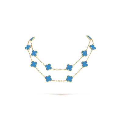 Vintage Alhambra long necklace, 20 motifs